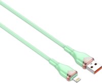 Ldnio LS822 USB-A apa - Lightning apa 2.0 Adat és töltőkábel - Zöld (2m)