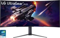 LG 45" 45GR95QE-B UltraGear WQHD Gaming Ívelt Monitor - Fekete