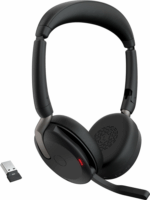 Jabra Evolve2 65 Flex Duo (UC) Wireless Headset - Fekete