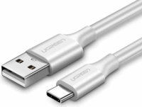 Ugreen US287 USB-A apa - USB-C apa 2.0 Adat és töltőkábel - Fehér (1m)