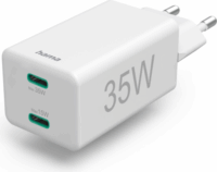 Hama 201694 2xUSB-C Hálózati töltő - Fehér (35W)