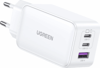 Ugreen Nexode USB-A / 2x USB-C Hálózati töltő - Fehér (65W)