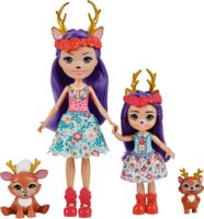 Mattel Enchantimals: Testvérbabák állatkákkal - Danessa és Danetta Deer