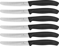 Victorinox Swiss Classic Asztali étlkező kés készlet - Fekete (6db / csomag)