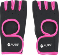Pure2Improve Női fitness kesztyű - Fekete/Pink (S/M)