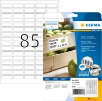 Herma 37 x 13 mm Etikett tintasugaras és lézernyomtatóhoz (2125 címke / csomag)