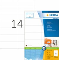 Herma Premium 105 x 42,3 mm Etikett tintasugaras és lézernyomtatóhoz (1400 címke / csomag)