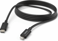 Hama 201599 USB-C apa - Lightning apa 2.0 Adat és töltő kábel - Fekete (3m)