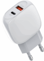 Ldnio A2313C USB-A / USB-C Hálózati töltő + Lightning kábel - Fehér (18W)