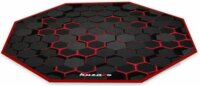 Huzaro FloorMat 2.0 Gaming szőnyeg - Fekete/Piros (120 x 120 cm)