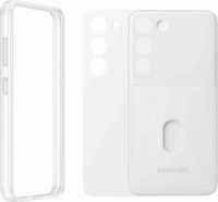Samsung Galaxy S23 Keretes Tok - Fehér/Fekete