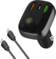 Ldnio C704Q Bluetooth FM Transmitter + USB-C - USB-C kábel