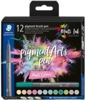 Staedtler Pigment brush 371 Ecsetirón készlet - Vegyes pasztell színek (12 db / csomag)