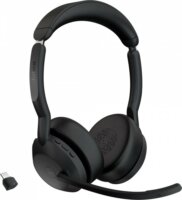 Jabra Evolve2 55 Link380c (Microsoft Teams) Wireless Stereo Headset - Fekete