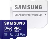 Samsung 256GB Pro Plus microSDXC UHS-I CL10 Memóriakártya + Adapter