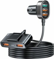 Joyroom JR-CL03-PRO 5-in-1 Autós töltő - Fekete (45W)