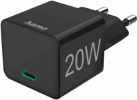 Hama mini USB-C Hálózati adapter - Fekete (20W)