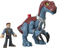 Mattel Imaginext Jurassic World 3 Therizinosaurus és Owen figura
