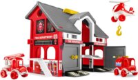 Wader Play House: Tűzoltóállomás 3 darab járművel