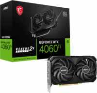 MSI GeForce RTX 4060 Ti 8GB GDDR6 VENTUS 2X BLACK OC Videókártya