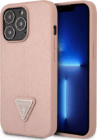 Guess 4G Saffiano Triangle Apple iPhone 13 Pro Max Tok - Rózsaszín/Mintás