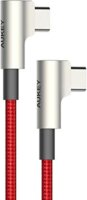 Aukey CB-CMD37 USB-C apa - USB-C apa 3.2 Adat és töltő kábel - Piros (1m)