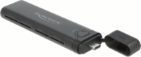 Delock 42635 M.2 USB-C Külső SSD ház - Fekete
