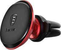 Baseus Magnetic Air Vent 4"-6" Mobiltelefon autós tartó - Fekete/Piros