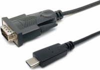 Equip 133392 USB-C apa 2.0 - Serial (9 pin) apa adatkábel - Fekete (1.5m)