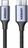 Ugreen 15231 USB-C apa - Micro USB-B SuperSpeed apa 3.0 Adat és töltőkábel - Fekete (0.5m)