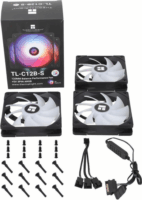 Thermalright TL-C12B-S X3 PWM ARGB Rendszerhűtő - Fekete (3db/csomag)