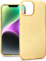 Haffner Glitter Apple iPhone 14 Tok - Arany