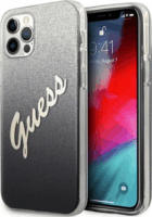 Guess Glitter Gradient Script Apple iPhone 12 Pro Max Tok - Fekete/Mintás