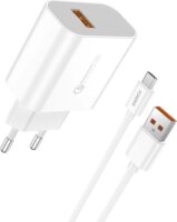 Foneng EU46 USB-A Hálózati töltő + Micro USB Kábel - Fehér (18W)