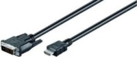 M-CAB 7300081 HDMI - DVI átalakító kábel 2m Fekete