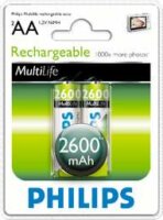 Philips R6B2A260 nikkel-fém hidrid 2600MAH AA Akkumulátor (2db/csomag)