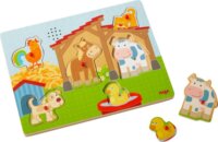 Haba Állatok a farmon 6 darabos Baba fa puzzle