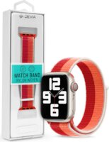 Devia Nylon Woven Apple Watch S1/S2/S3/S4/S5/S6/S7/S8/S9/SE Nylon Sport Pánt 38/40/41mm - Bordó/Narancs