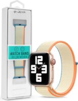 Devia Nylon Woven Apple Watch S4/S5/S6/S7/S8/S9/SE/Ultra Nylon Sport Pánt 42/44/45/49mm - Fehér