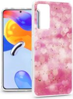 Haffner Gold Glam Xiaomi Redmi Note 11 Pro/Redmi Note 11 Pro 5G Tok - Pink