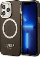 Guess Translucent Apple iPhone 13 Pro MagSafe Tok - Fekete/Mintás