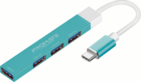 Promate LiteHub-4 USB Type-C 3.0 HUB (4 port) - Kék