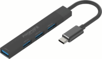 Promate LiteHub-4 USB Type-C 3.0 HUB (4 port) - Fekete