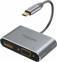 Promate MediaHub-C2 USB-C apa - HDMI/VGA anya Adapter