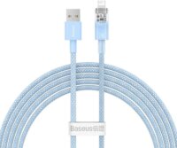 Baseus Explorer USB-A apa - Lightning apa Töltő kábel - Kék (2m)
