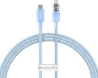 Baseus Explorer USB-C apa - Lightning apa Töltő kábel - Kék (1m)