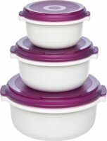 Emsa Micro Family Műanyag ételtároló készlet 0,5L + 1,0L + 1,5L (3 db)