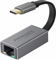 Promate Gigalink-C USB-C apa - RJ45 anya Adapter