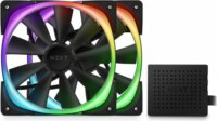 NZXT Aer 2 140mm PWM RGB Rendszerhűtő - Fekete (2db/csomag)