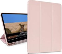 Devia Leather SmartCase Apple iPad Air 4/5 / iPad Pro 11 10.9" Trifold tok - Rózsaszín